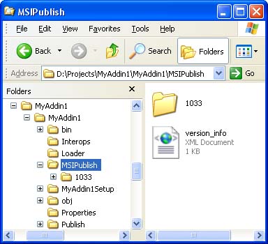 Publishing directory in Windows Explorer
