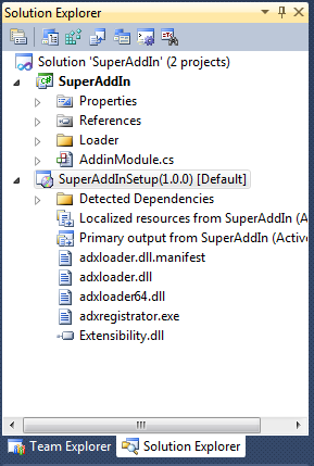 Adding a Visual Studio setup project to the solution