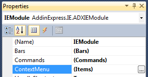 Customizing the Internet Explorer context menu