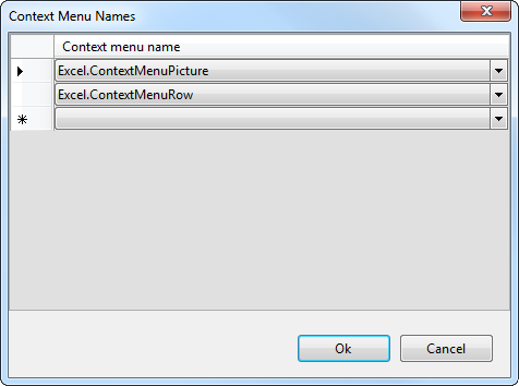 The ADXRibbonContextMenu component allows you to add custom controls to several of the built-in context menus.