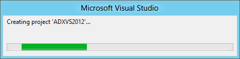 Visual Studio 2012 creating your project