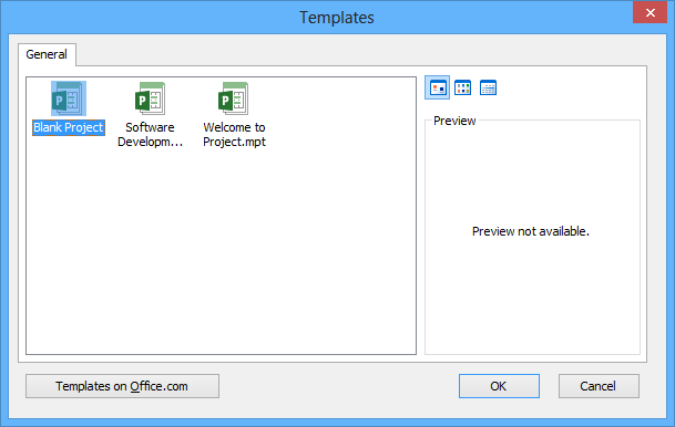 MS Project templates