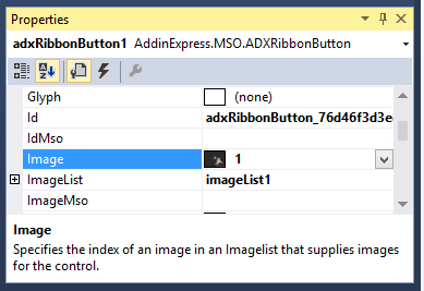 Setting the ImageList and Image properties