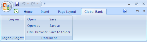 Custom Ribbon tab with controls