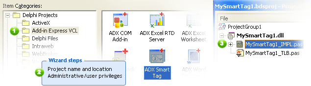 Creating a Smart Tag project witha wizard