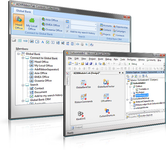 Developing add-in / plug-in in VSTO 2005, 2008