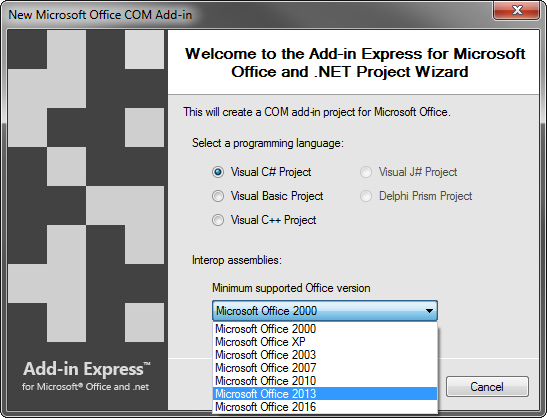 Creating a version neutral COM add-in for Microsoft Office