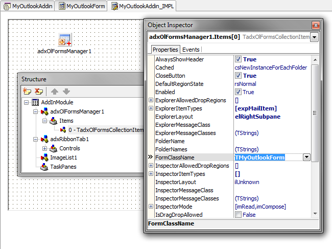 Configuring the form settings