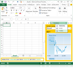 Two sample task panes in Excel 2013