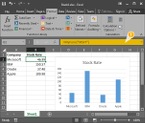 A sample user-defined function provided by an XLL add-in