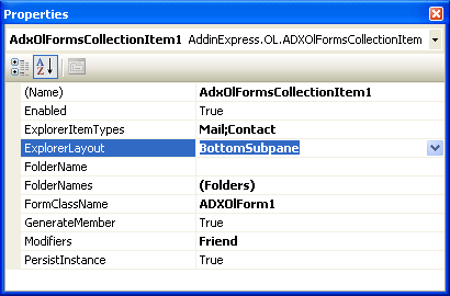 Binding your custom form to Outlook folders