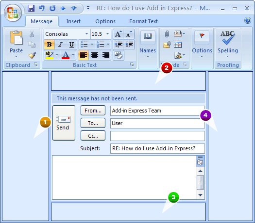 Advanced form regions for customizing Outlook inspector forms