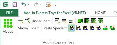Custom ribbon tab in Excel 2013