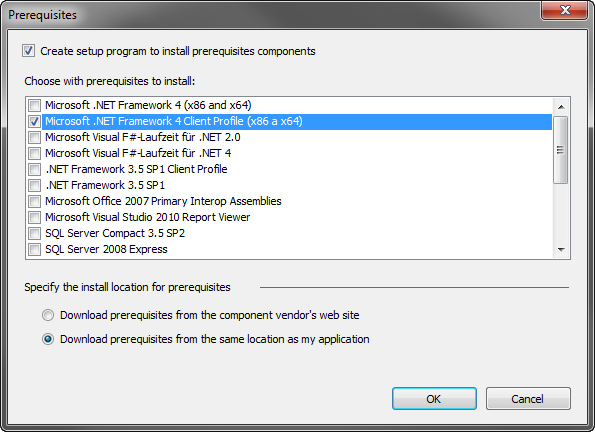 IE add-on prerequisites