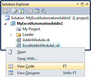 Writing an Excel automation add-in function
