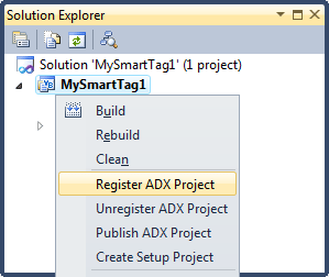 Running the smart tag in Word