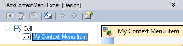 Context menu designer