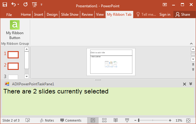 COM add-in in PowerPoint