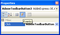 Creating an event handler for a button