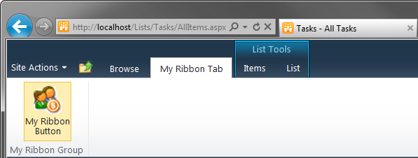 Adding a custom tab