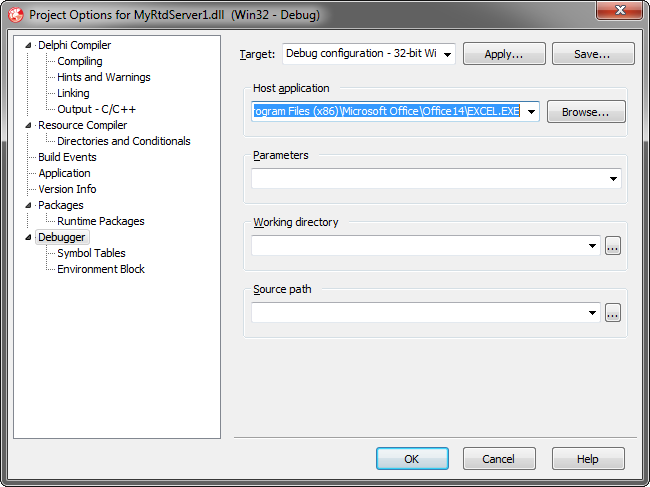 Debugging the RTD server