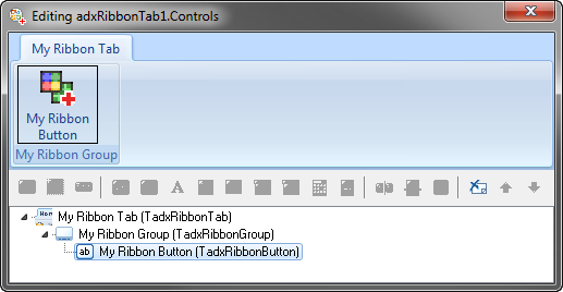 Adding a new ribbon tab with a custom button