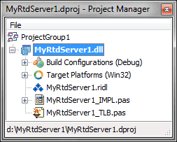 RTD server project in Delphi