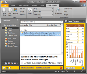 Sample view regions in Outlook