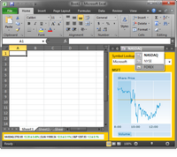 Two sample task panes in Excel