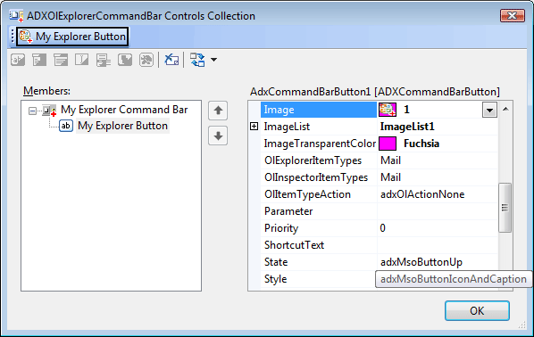 Populating an Explorer commandbar with controls