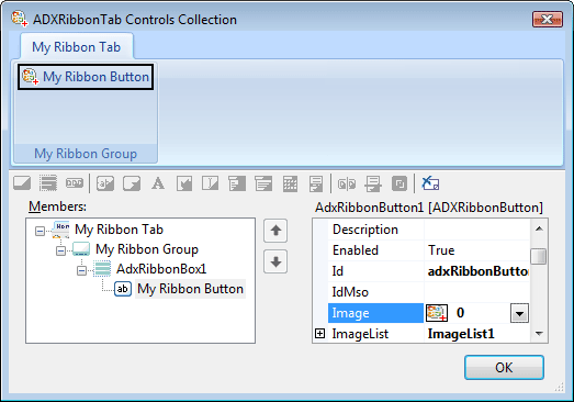 Adding a custom button to the Outlook ribbon tab