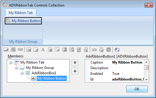 Populating Office 2007 Ribbon tabs with controls