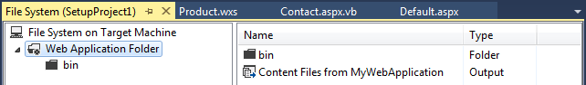 Add the Content Files project output to the Web Application Folder.