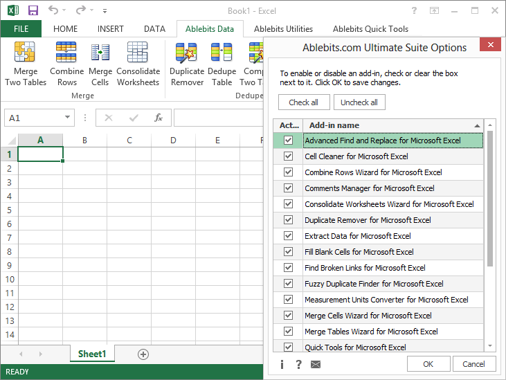 AbleBits.com Ultimate Suite for Excel